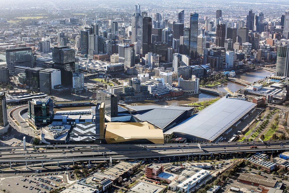 Los polipastos VERLINDE son el centro de las miradas en el Melbourne Convention and Exhibition Centre